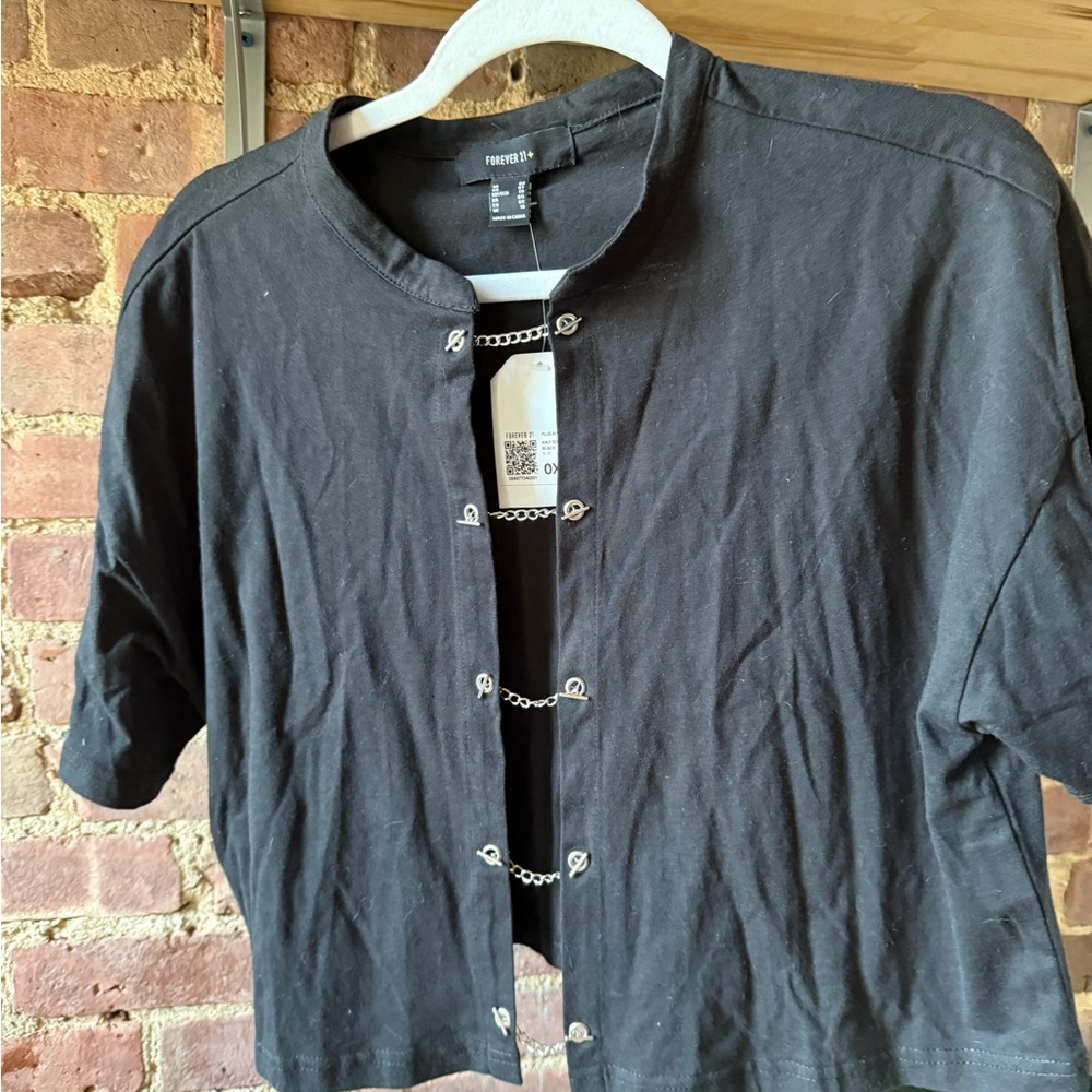 Forever 21 Sexy Festival Top with Silver Hardware • NWT